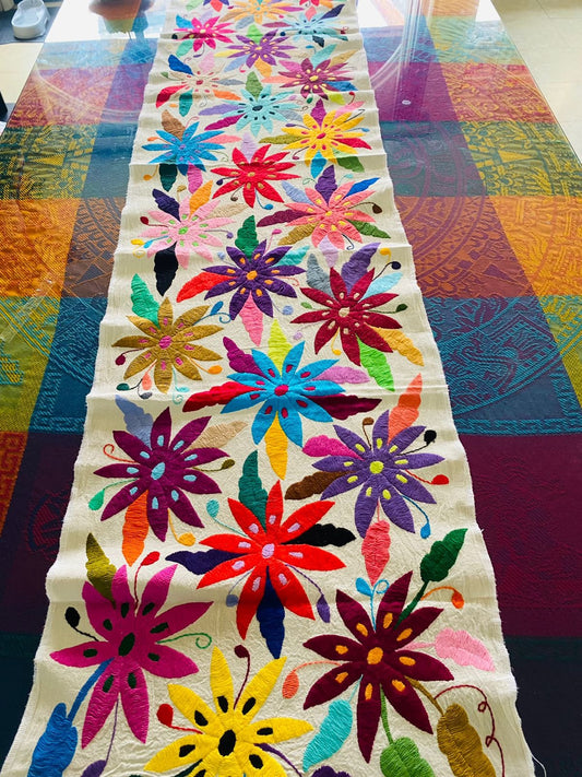 Table Runner -Flowers Otomi Design